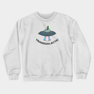 Transgalactic Trans Pride Alien Crewneck Sweatshirt